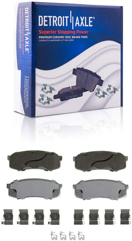 Detroit Axle - Rear Brake Pads for Lexus GX460 GX470 LX450 4Runner FJ Cruiser Sequoia - P-606