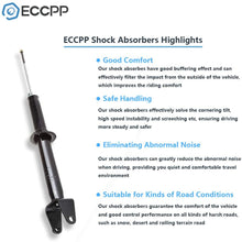 Shocks and Struts,ECCPP Rear Pair Shock Absorbers Strut Kits Compatible with 1992 1993 1994 1995 1996 1997 1998 1999 2000 2001 Honda Prelude 341179 71267