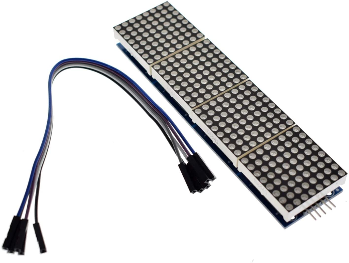High Display LDTR-WG0221 MAX7219 Microcontroller 4-in-1 Display Dot Matrix Module for Arduino.