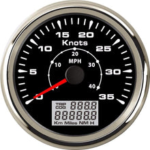 XinQuan Wang GPS Speedometers 0-35knots 85mm Speed Odometers 0-40MPH LCD Display Trip/COD ODO for Boat Vessel Auto Gauge (Color : WW, Size : Free)
