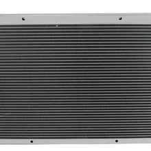 OzCoolingParts 67-72 Chevy & GMC C/K/P Series Radiator, 3 Row Core Aluminum Radiator For 1967-1972 1968 1969 70 71 Chevy Blazer C10 C20 C30 K15 K20 K30 P10 P20 P30 Pickup Truck L6 V8 Gas