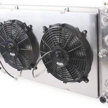 LUXERAD Radiator For 1968-1972 Chevelle El Camino Pontiac GTO SHROUD&Fan 3-Row Aluminum