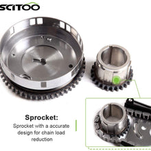 SCITOO TK1160 Timing Chain Kit Tensioner Cam Sprockets Crank Sprocket fits for 03-10 Jeep for Chrysler Dodge 5.7L 6.1L OHV HEMI