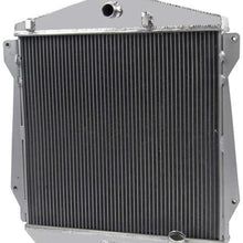 OzCoolingParts 4 Row Core All Aluminum Radiator for 1943-1948 44 45 46 47 Chevy Fleetline/FleetMaster/Stylemaster L6 MT