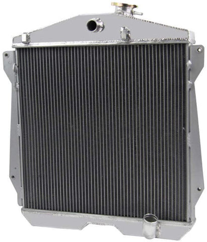 OzCoolingParts 4 Row Core All Aluminum Radiator for 1943-1948 44 45 46 47 Chevy Fleetline/FleetMaster/Stylemaster L6 MT