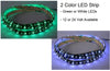 Pilot Lights Dual Color (Green/White) LED Light Strips Auto Airplane Aircraft Rv Boat Interior Cabin Cockpit LED Lighting