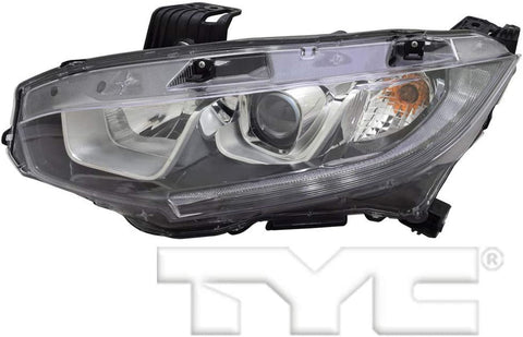 For Honda Civic Non Touring Headlight 2016 2017 2018 Driver Side Halogen For HO2502173 | 33150-TBA-A01