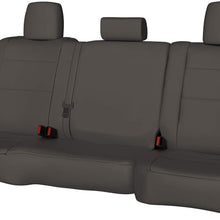 Rear SEAT: ShearComfort Custom Waterproof Cordura Seat Covers for Toyota Corolla (2020-2020) in Gray for 40/60 Split Back Solid Bottom w/Pullout Arm and 3 Adjustable Headrests (LE Model)