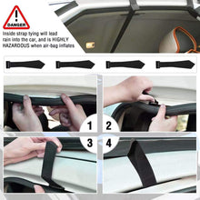 Tukuos Car Roof Bag Cargo Carrier,15 Cubic Feet Heavy Duty Rooftop Cargo Carrier with Anti-Slip Mat,Waterproof Bag,4 Lengthen Reinforced Straps,4 Door Hooks Suitable for All Vehicle with/Without Rack