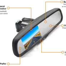 Vardsafe VS435R Tailgate Handle Backup Camera & Replacement Rear View Mirror Monitor for Toyota Tundra (2007-2013)