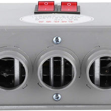 ROSEBEAR 12V Car Heater 3 Hole 600W‑800W Winter Fast Heating Warmer Frost Removing Accessories Low Noise