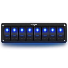 Nilight 50098R 6Pin Heavy Duty Rocker Toggle 15A 250V 20A 125V DPDT 6 Pin ON/Off/ON Switch Metal Bat Waterproof Boot Cap Cover-5 Pack, 2 Years Warranty