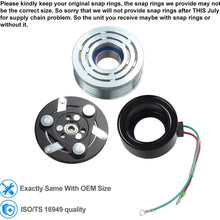AUTEX AC A/C Compressor Clutch Coil Assembly Kit 80221SWAA02 38810RRBA01 4918U1 Replacement for Civic 2006 2007 2008 2009 2010 2011 1.8L