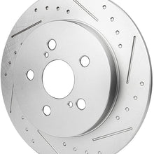 AUTOMUTO Front Rotors Slotted Discs Brake Rotor fit for CT0h,for Pontiac Vibe,for TOYOTA Corolla/Matrix/Prius/Prius Plug-In/Prius Prime