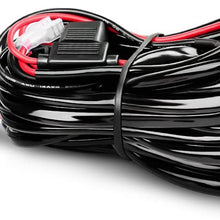 Nilight LED Light Bar Wiring Harness Kit 12AWG Heavy Duty 12V 5Pin Rocker Switch Laser On off Waterproof Switch Power Relay Blade Fuse-1 Lead,2 Years Warranty