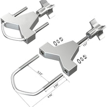 ORCISH High Lift Jack Mount for 2"-3" Tube, Adjustable Jack Tube Mount Bracket for Jeep Wrangler JK TJ Roof Rack Front Bumper Bull Bar Roll Cage Spare Tire Toyota FJ Cruiser (Silver). (Silver)