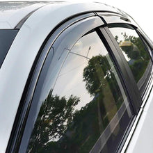 IKON MOTORSPORTS | Window Visors Compatible With 2020 Toyota Corolla Sedan | Smoke Tinted Slim Style Acrylic Sun Rain Guards Vents Windshield Tape On 4PC Set