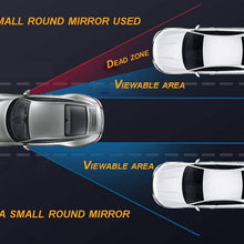 Car Blind spot Mirror 2PCS, Fan-Shaped Frameless high-Definition Glass Convex Rearview Mirror, 360° Swing Adjustment, Suitable for All Cars, Off-Road Vehicles and Trucks