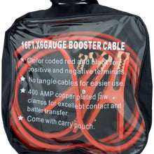 12' Battery Jumper Cables With 10 Gauge Cables And Copper Clips