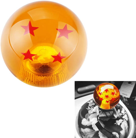 DEWHEL 54MM Dragon Ball Z Manual Gear Shift Shifter knob JDM 4 5 6 Speed 4 Star Round Universal Fit for Honda Acura Mazda Mitsubishi Nissan Infiniti Lexus Toyota Scion BRZ Hyundai Ford Jeep etc