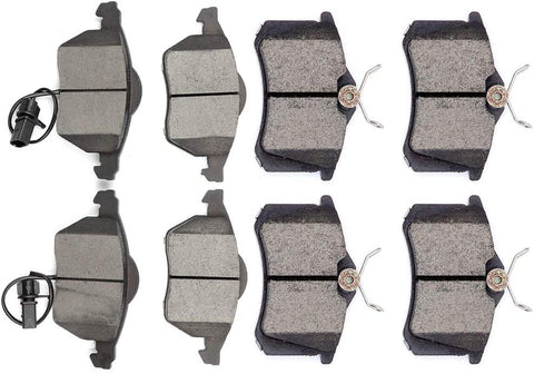 Ceramic brakes Pads,OCPTY Quick Stop Front Rear Brake Pad fit for 1999-2005 Audi A4,1999-2005 Audi A4 Quattro,2000-2004 Audi A6,2000-2004 Audi A6 Quattro,1990-2005 Volkswagen Passat