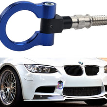 Dewhel Aluminum Track Racing Front Rear Bumper Car Accessories Auto Trailer Ring Eye Towing Tow Hook Kit Red Screw On For BMW 1 3 5 Series X5 X6 E36 E39 E46 E82 E90 E91 E92 E93 E70 E71 MINI Cooper