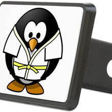 Rectangular Hitch Cover Little Round Penguin - Martial Arts Karate Judo