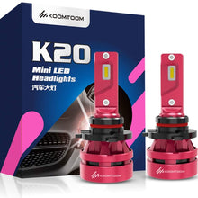 KOOMTOOM Mini Led Headlight Bulbs H7 Led Bulbs Kits 6000K 400% Brightness Headlight/DRL CREE Chip 360 Degree Adjustable Beam Pattern 55W 12000Lm