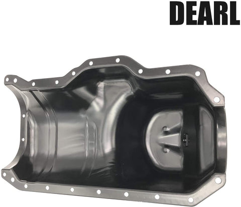Engine Oil Pan W/Drain Plug Fits L4 2.5L1986-1995 Cherokee /1987-1995 Wrangler (86 87 88 89 90 91 92 93 94 95 1986 1987 1988 1989 1990 1991 1992 1993 1994 1995) Oil Pans For Changing Oil