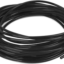 X AUTOHAUX 10 Meter 32.8ft 2.5mm Inner Dia Universal Polyurethane PU Vacuum Hose Tube Black for Car