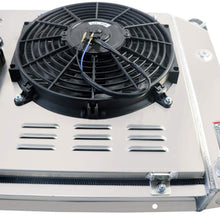 CoolingSky 4 Row Aluminum Radiator +Fan Shroud Combo&Thermostat Relay Kit for 1977-1982 Chevy Corvette C3 5.7 5.0 V8 Engine