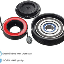 AUTEX AC A/C Compressor Clutch Coil Assembly Kit 38810RAAA01 4710537 10000628 Compatible with Accord 2003 2004 2005 2006 2007 2.4L (NOT FIT 3.0L)