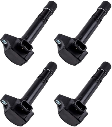 4 Pack Ignition Coils compatible with 2001-2005 Honda Civic - Acura EL - 1.7L L4 C1460 UF-400 UF400