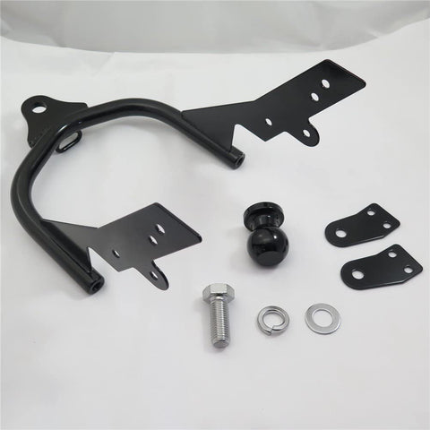 HTTMT MT502-006- Motorcycle Black Heavy Duty Trailer Hitch w/Ball Compatible with Harley Road Glide FLTR 1998–2001 2007–2008/ Road King FLHR 1994–2005 2008