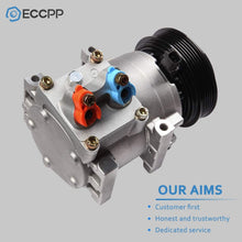 ECCPP AC Compressor with Clutch Replacement for CO 11340C 2011-2013 for Ford Fiesta 1.6L