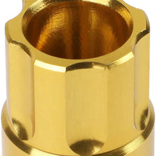 J2 Engineering 7075 Replacement forged Aluminum M12X1.5 20Pcs 50mm Long Open End Lug Nut Set w/Turner (Red)