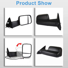 ECCPP Towing Mirror for 2011-2015 Ram 1500 2500 3500 2009-2010 for Dodge Ram 1500 Black power heated Side View Pair Mirrors