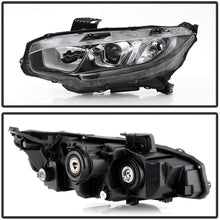 Carpart4u - LED light bar projector headlights for Honda Civic 2016-2018 (Black)