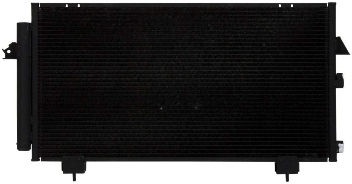 VioletLisa All Aluminum Air Condition Condenser 1 Row Compatible with 2001-2003 RAV4 2.0L 2004-2005 RAV4 2.4L L4 Without Oil Cooler