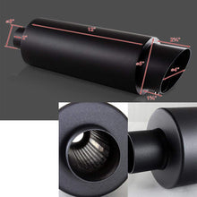 S SIZVER Weld-On Muffler Series 4" Fire Ball Tip 3" Inlet Black Stainless