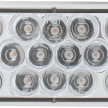 GG Grand General 76522 Red/Red LED Strobe Light (Oval Pearl Grommet and Pigtail)