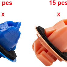 30pcs Fender Flare Clips Fit for Toyota 4Runner Tacoma RAV4 FJ Cruiser - Exterior Door Trim Panel Rear Plastic Rocker Panels Fasteners Retainer Kit Replaces # 75495-35010 75397-35010