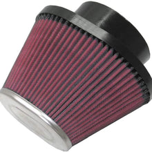 K&N Universal Clamp-On Air Filter: High Performance, Premium, Replacement Filter: Flange Diameter: 3.9375 In, Filter Height: 4.9375 In, Flange Length: 1.46875 In, Shape: Oval Tapered, RC-1681