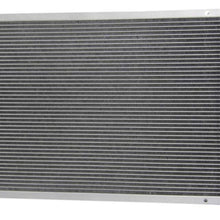 CoolingSky 3 Row Full Aluminum Radiator +2X12" Fan W/Shroud Combo for Chevy Corvette C3 5.7/5.0L V8 1977-1982