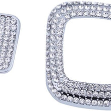 Steering Wheel Bling Crystal Emblem Cap Shiny Accessory Interior Decal Sticker for Mercedes Benz 2019 2020 A B Class 2020 GLB GLA CLA