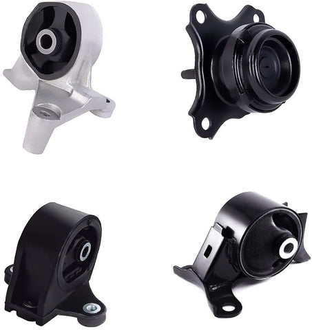 Ashimori Compatible With 2001-2005 Honda Civic Acura EL 1.7L Manual Engine Motor Mount Set A4511 A4539 A6588 A6589