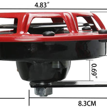 Novelbee 12V 110db Electric Super Horn with Bracket,High Tone and Low Tone Metal Twin Horn Kit for Boat,Car,Truck,Motorcycle (Red)