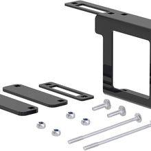 CURT 58001 Easy-Mount Vehicle Trailer Wiring Connector Mounting Bracket for 2-Inch Receiver, 4 or 5-Way Flat