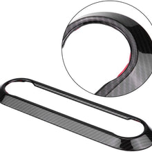 Car decoration, Qiilu Car Interior Air Conditioner Knob Panel Frame Cover Trim for Alfa Romeo Stelvio/Giulia