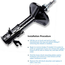 Shocks Struts,ECCPP Front Pair Shock Absorbers Strut Kits Compatible with 1997 1998 1999 2000 2001 2002 Mitsubishi Mirage 333318 333319